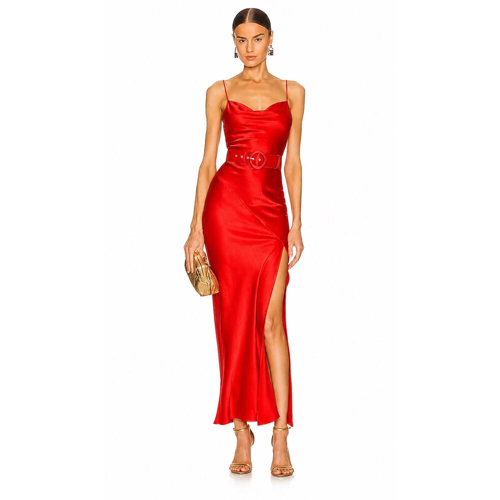 Nicholas silk Simone dress in Red Size AU8/US4